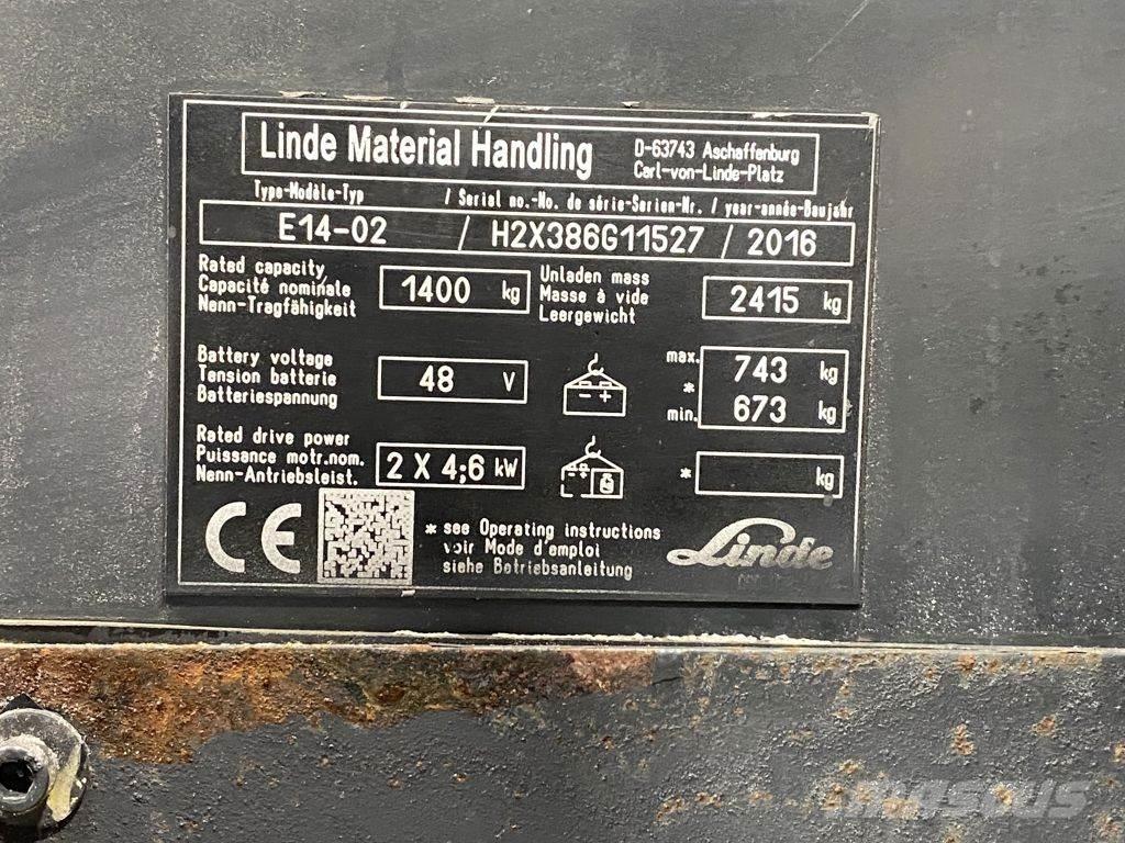 Linde E14-02 Sähkötrukit