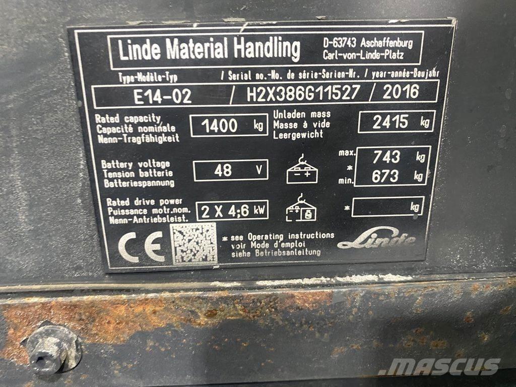 Linde E14-02 Sähkötrukit
