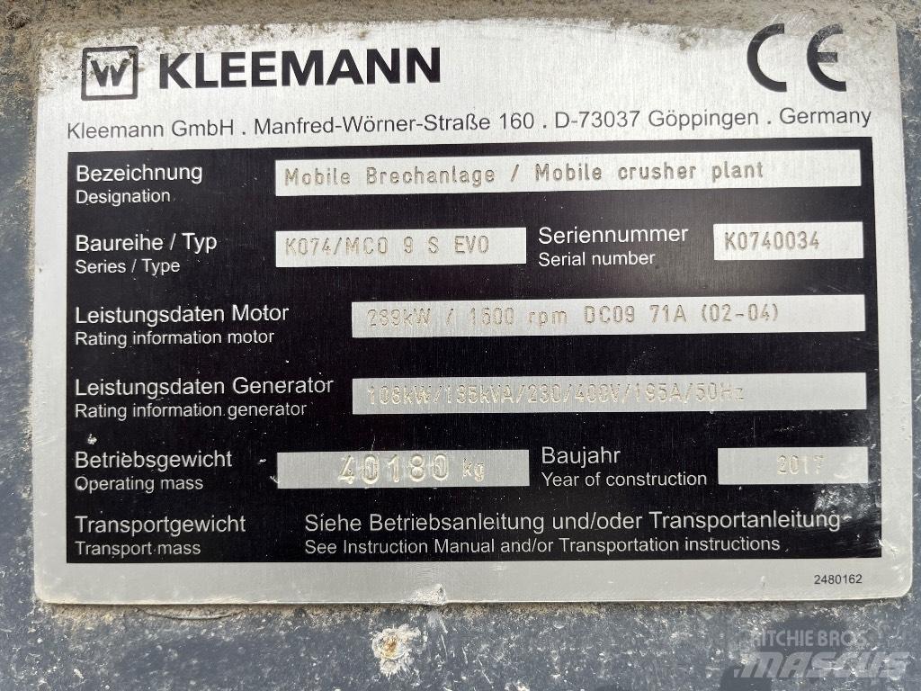 Kleemann MC 09 S Mobiilimurskaimet