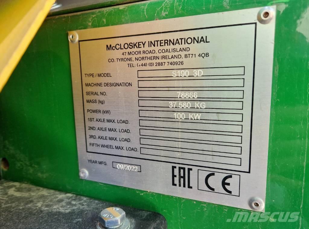 McCloskey S190 Mobiiliseulat