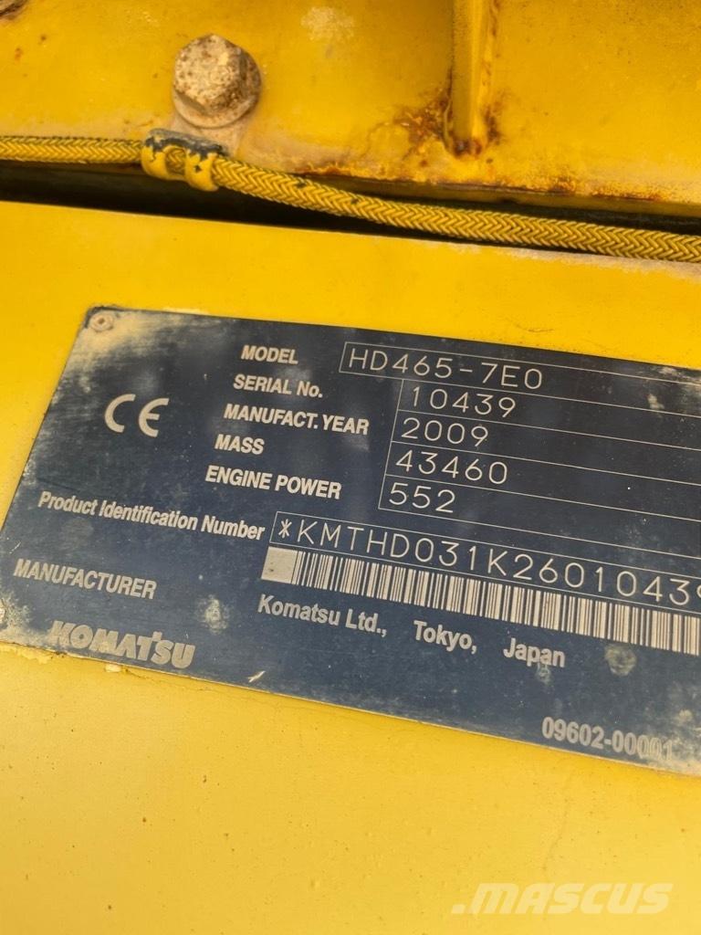 Komatsu HD 465-7 E0 Maansiirtoautot