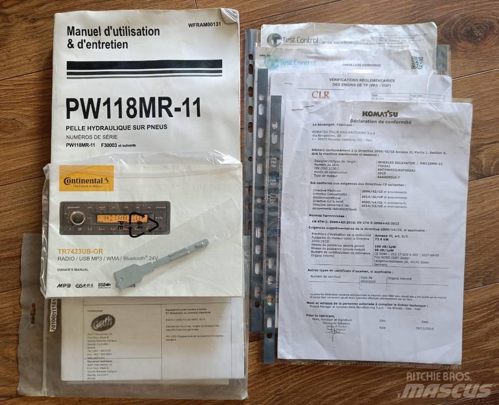 Komatsu PW118 MR-11 Pyöräkaivukoneet