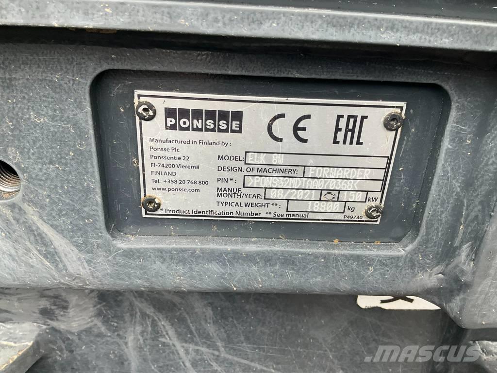Ponsse ELK 8W Kuormatraktorit