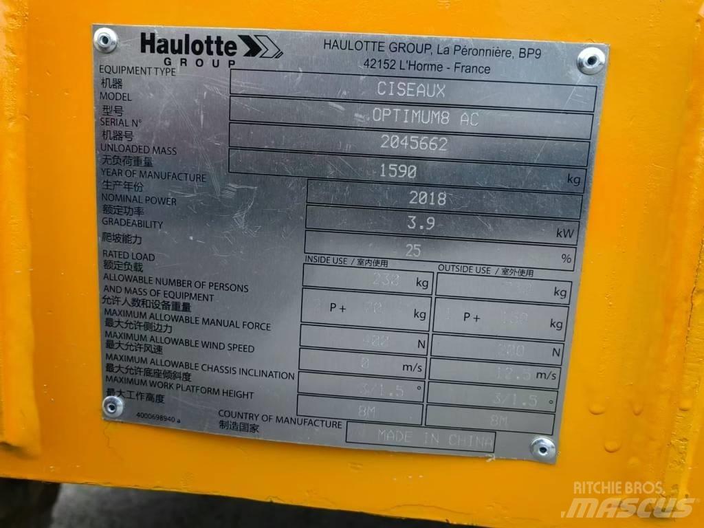 Haulotte OPTIMUM 8 Saksilavat