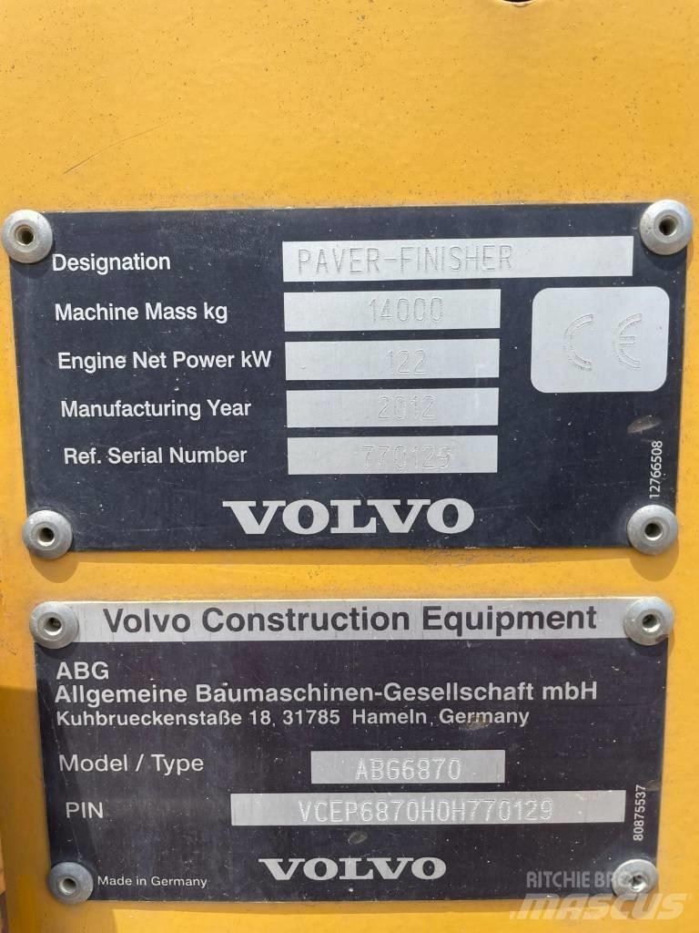 Volvo ABG 6870 Asfalttikoneet