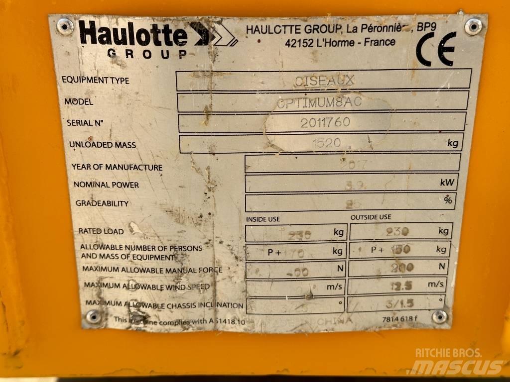 Haulotte OPTIMUM 8 Saksilavat