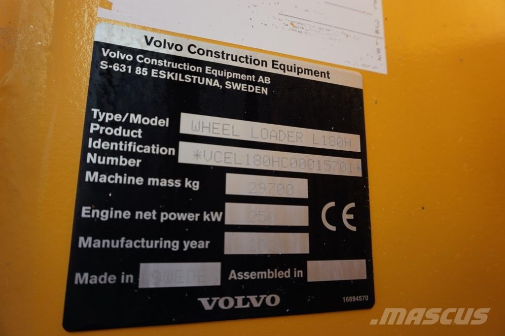 Volvo L 180 H Pyöräkuormaajat