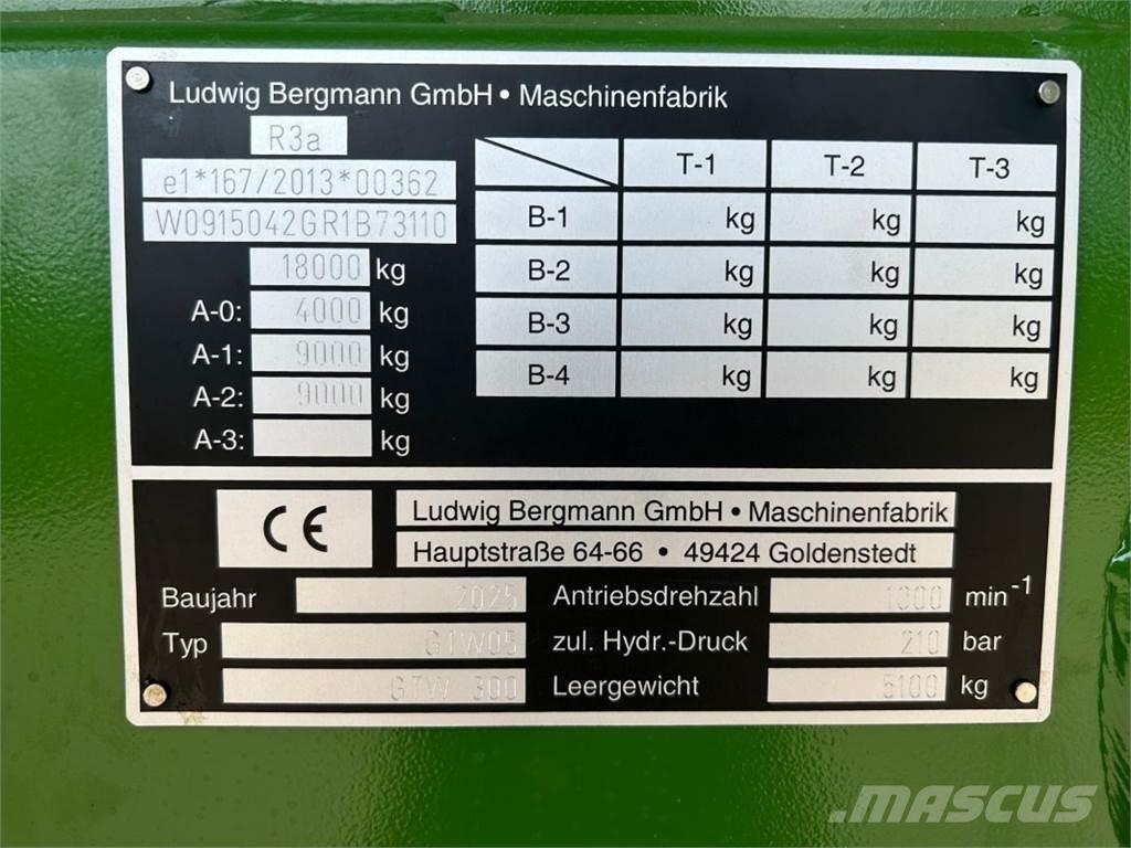 Bergmann GTW 300 Keräävät noukinvaunut ja silppurivaunut