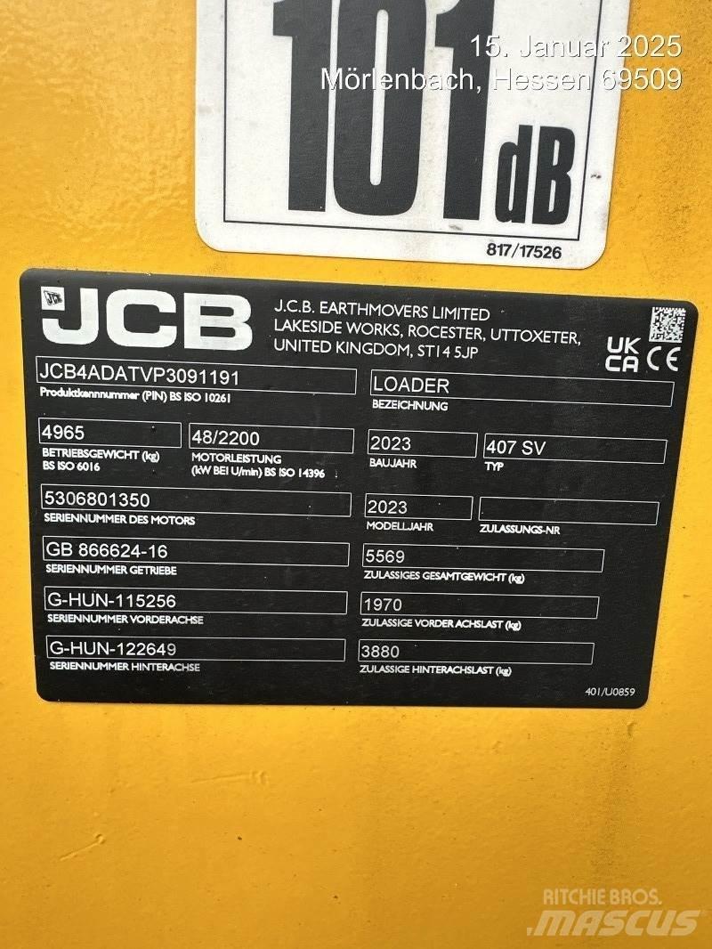JCB 407 Pyöräkuormaajat