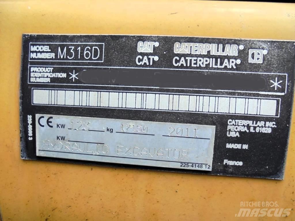 CAT M 316 D Pyöräkaivukoneet