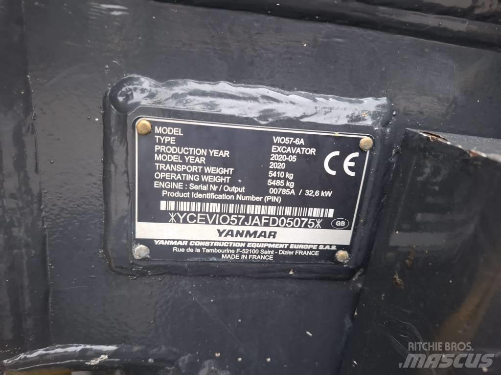 Yanmar Vio 57-6A Minikaivukoneet < 7t