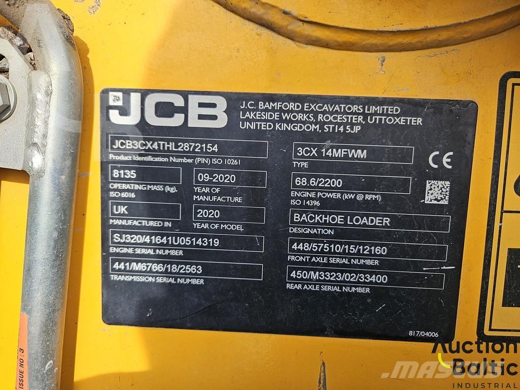 JCB 3 CX 14MFWM Kaivurikuormaajat