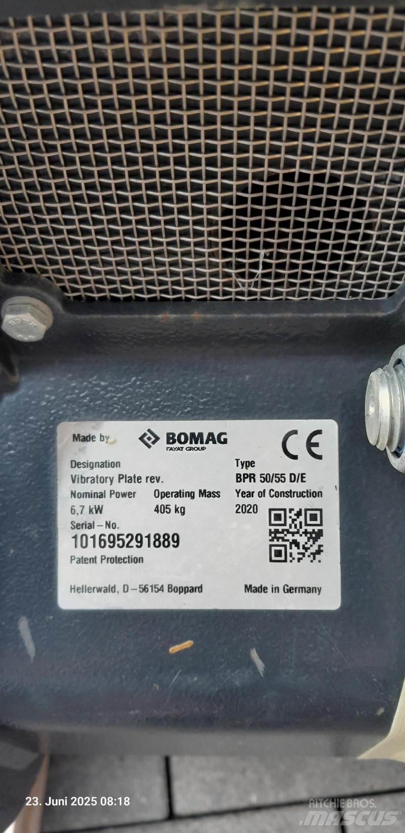 Bomag BPR 50/55 DE Tärylevyt