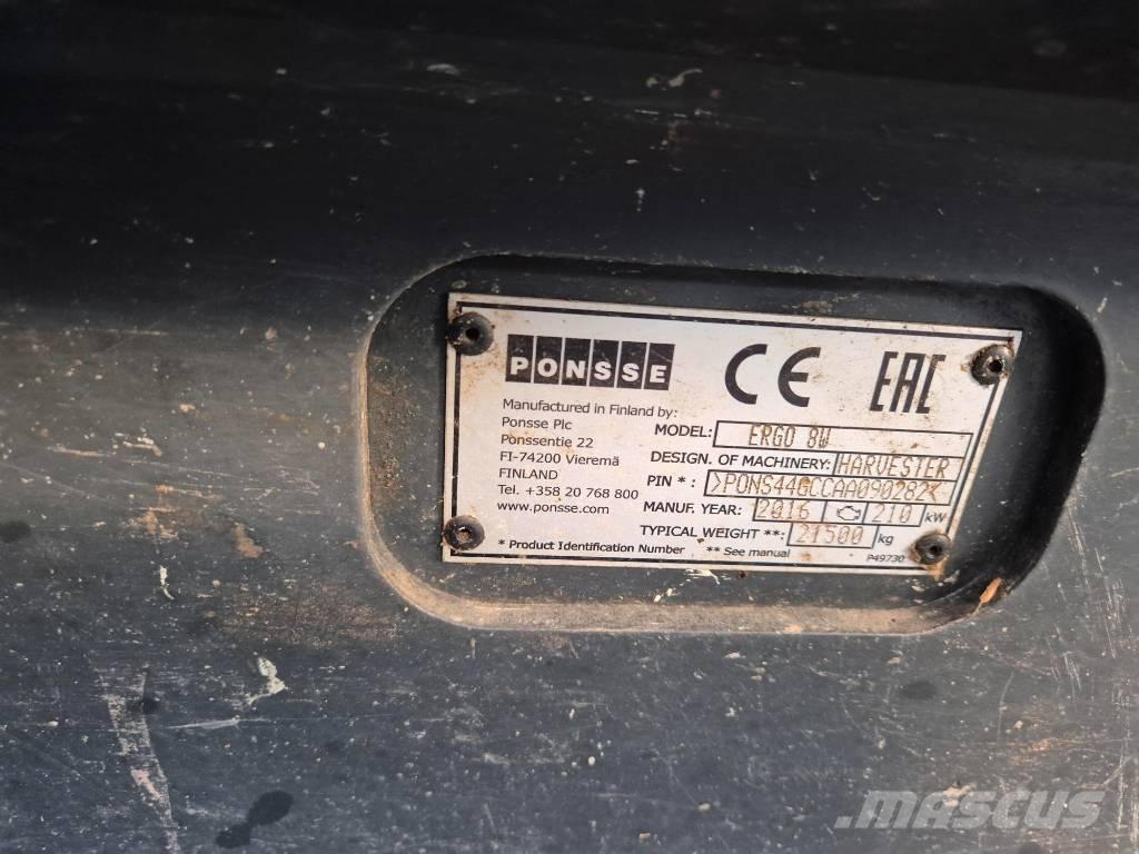 Ponsse ERGO 8W Harvesterit