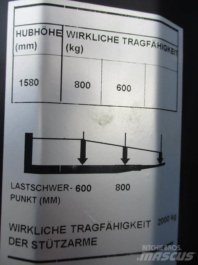 Toyota SWE 080L Käyden ajettavat pinoamistrukit