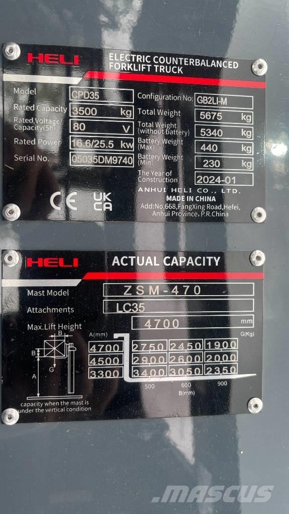 Heli CPD35-GB2LI-M Sähkötrukit