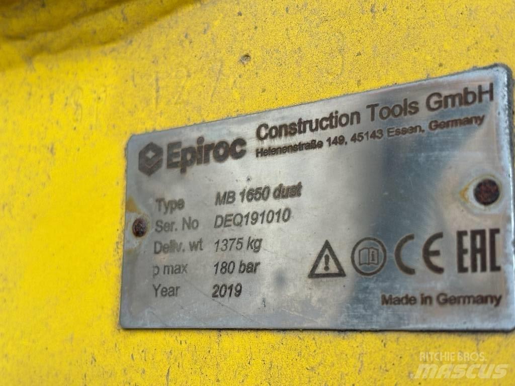 Epiroc MB 1650 Dust Iskuvasarat