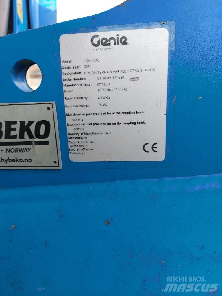 Genie GTH 4018 Kurottajat