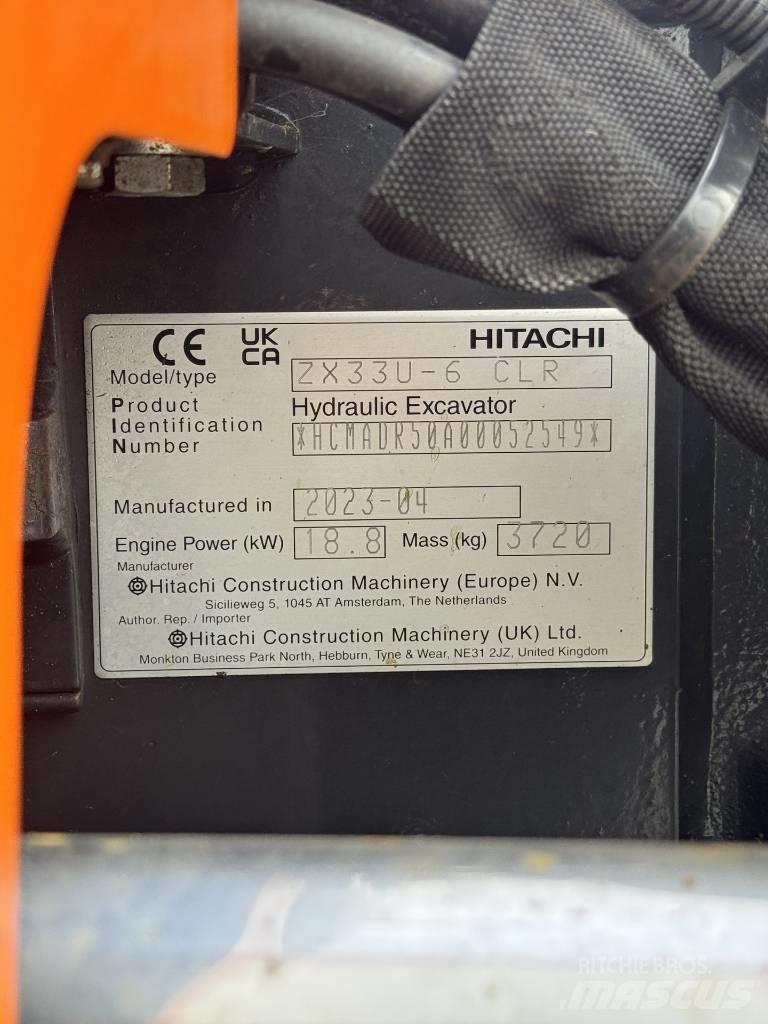 Hitachi ZX 33 U-6 Minikaivukoneet < 7t