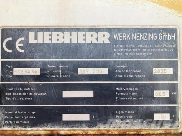 Liebherr HS 885 HD Tela-alustaiset nosturit
