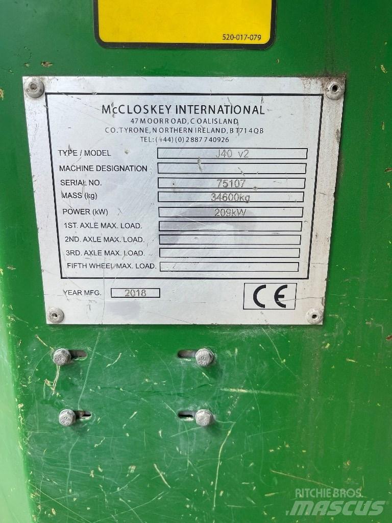 McCloskey J40 Murskaimet