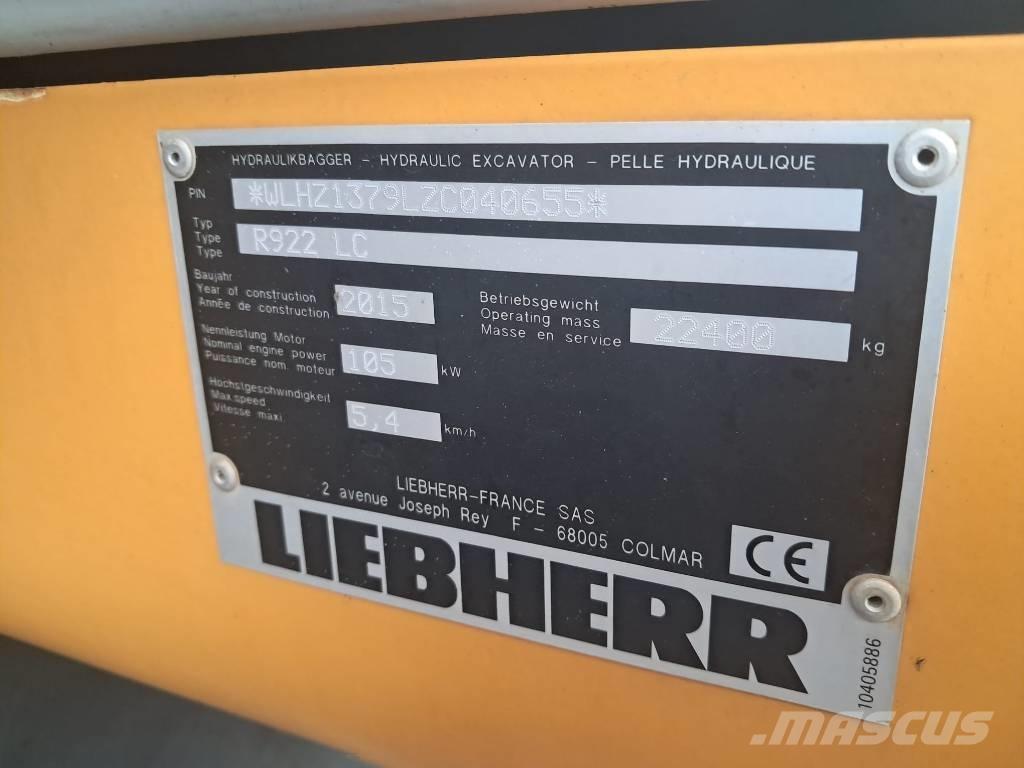 Liebherr R 922 LC Telakaivukoneet