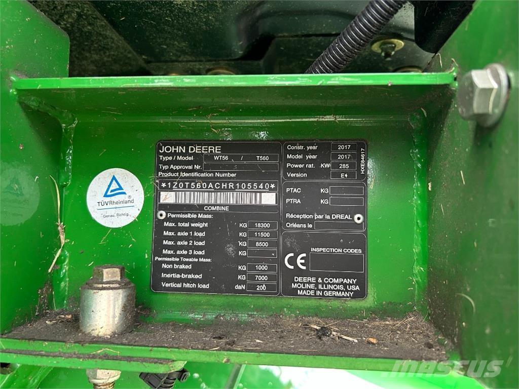 John Deere T560 Leikkuupuimurit
