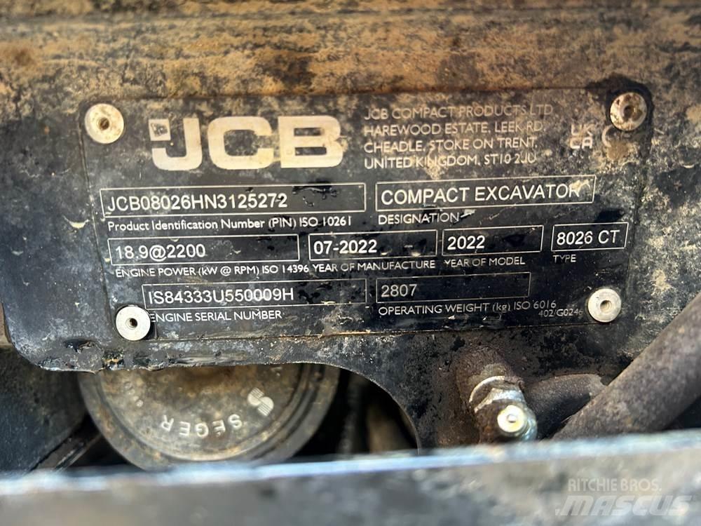 JCB 8026 CTS Minikaivukoneet < 7t
