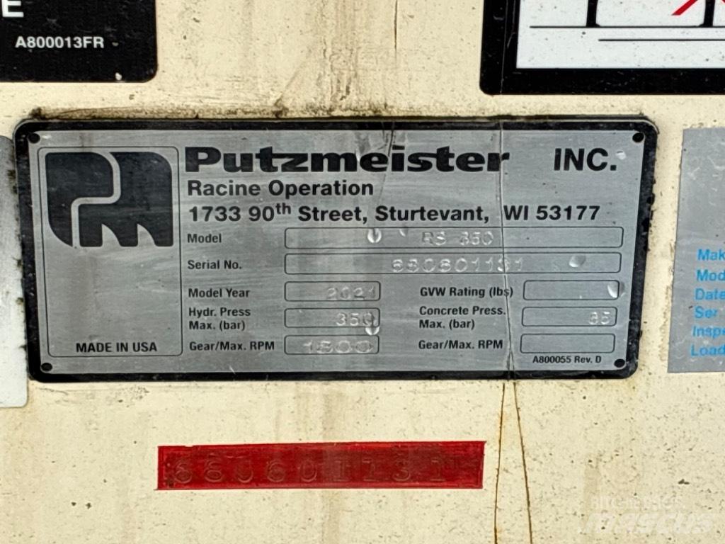 Putzmeister Pedestal Concrete pump trucks
