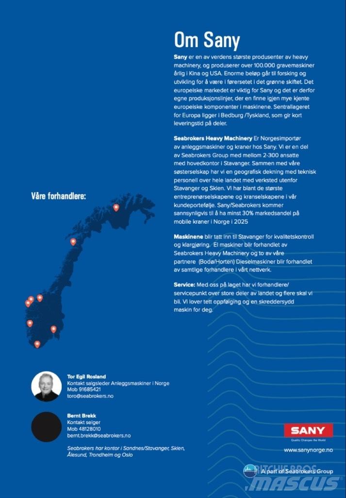 Sany electric 215E Telakaivukoneet