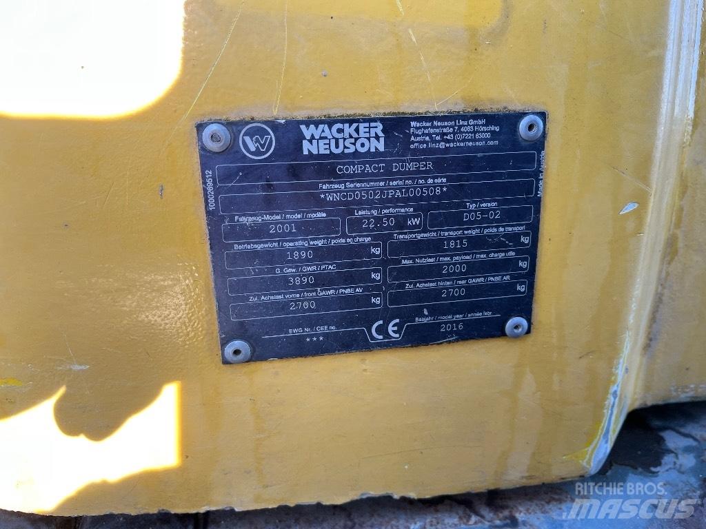 Wacker Neuson 2001 Minidumpperit