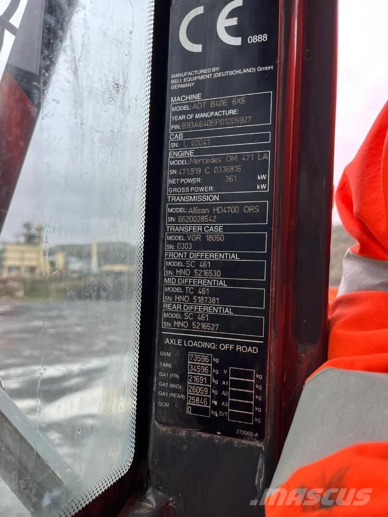 Bell B40 6x6 Dumpperit