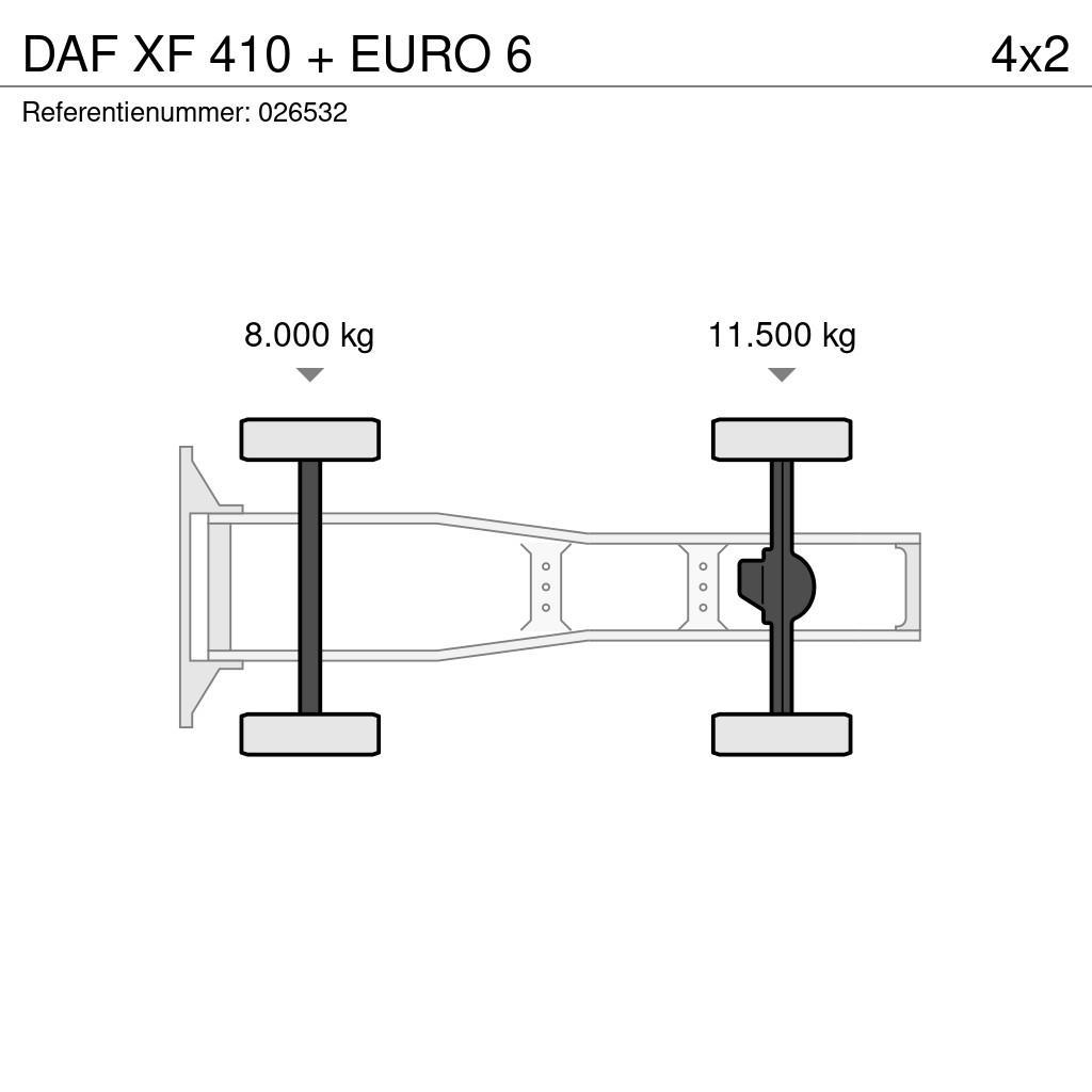DAF XF 410 + EURO 6 Vetopöytäautot