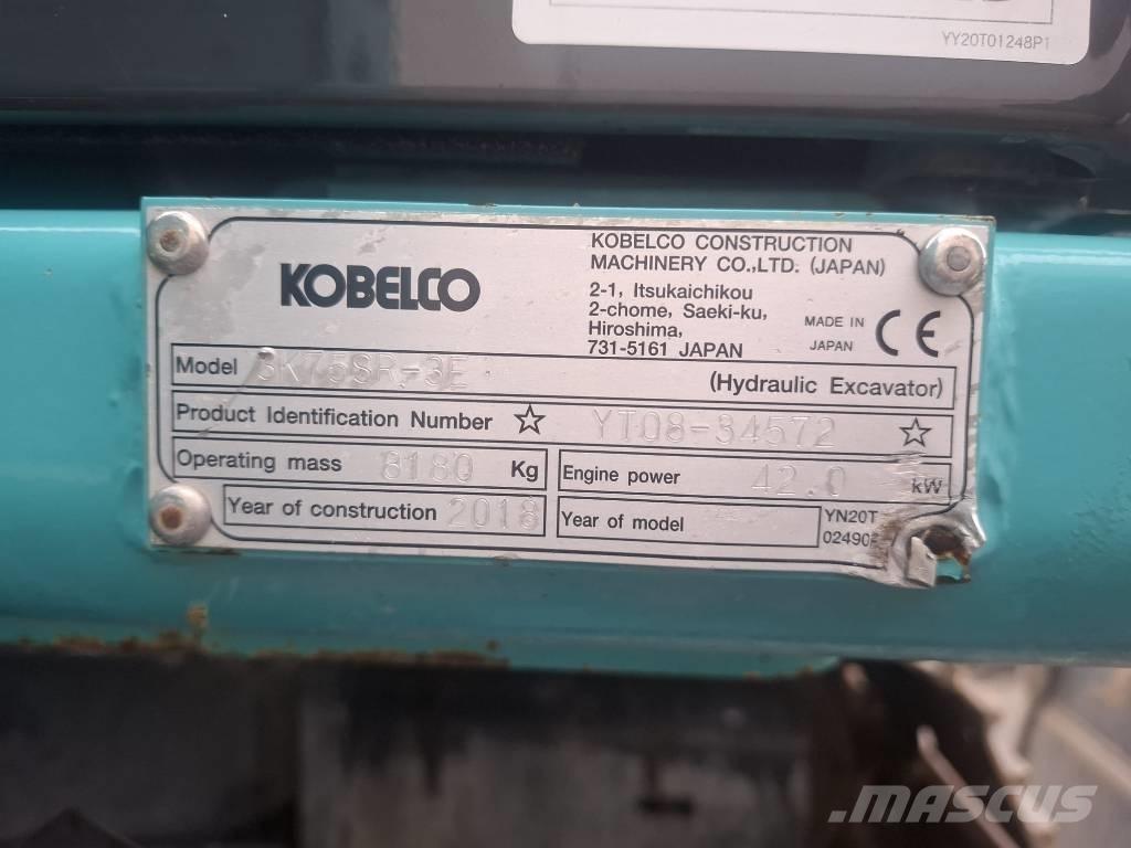 Kobelco SK 75 SR-3E Midikaivukoneet 7t - 12t