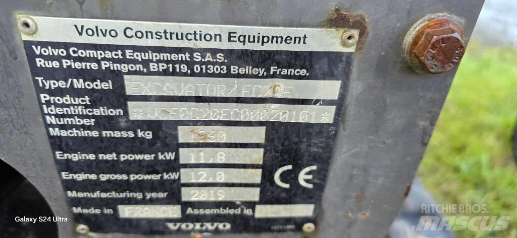 Volvo EC 20 E Minikaivukoneet < 7t