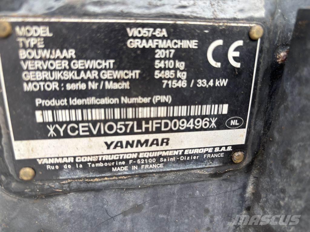 Yanmar VIO57 Minikaivukoneet < 7t