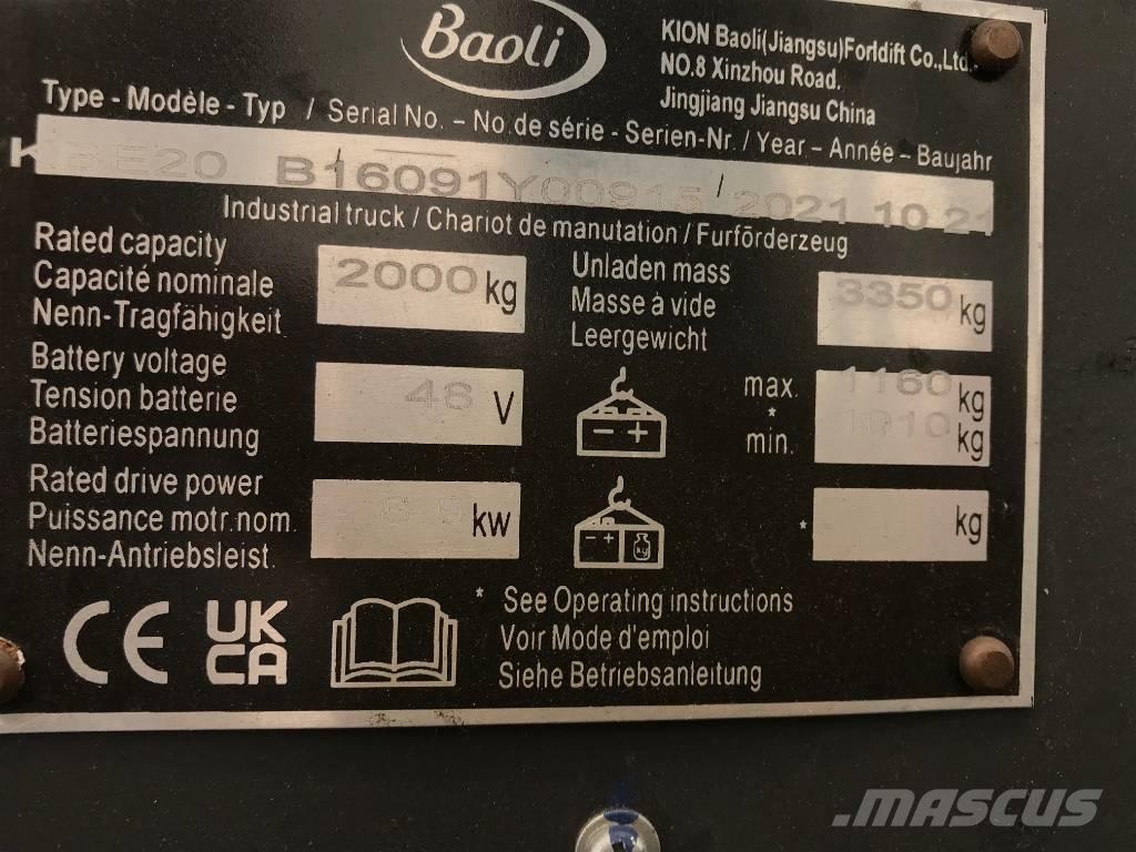 Baoli KBE 20-N Sähkötrukit