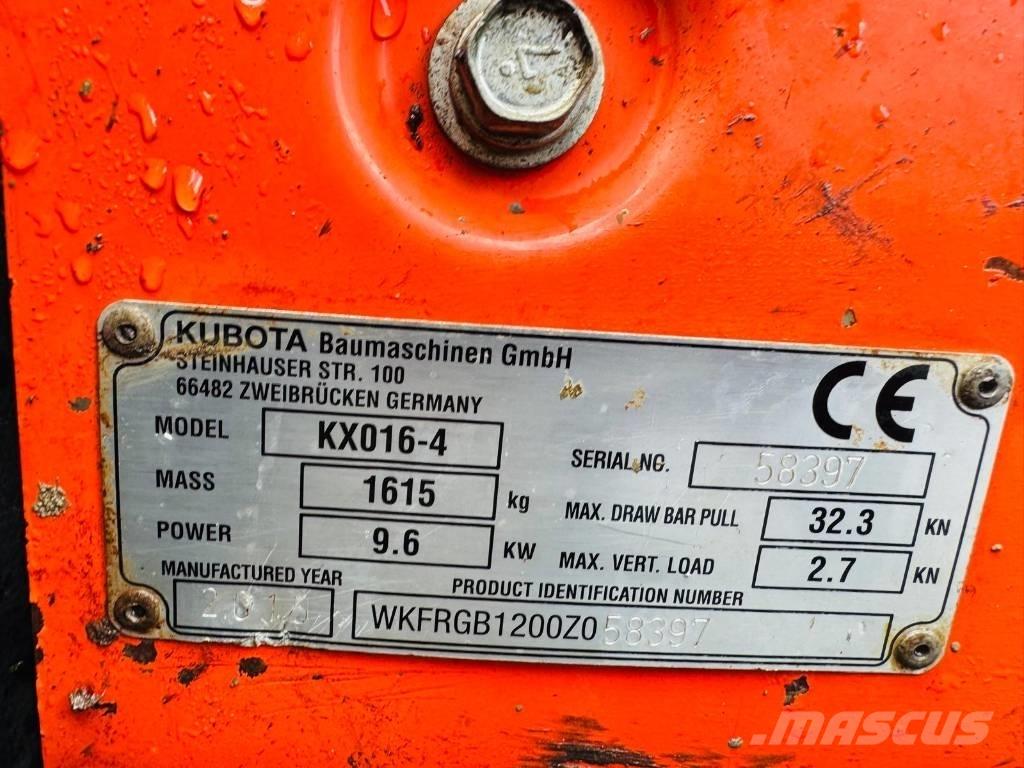 Kubota KX 016-4 Minikaivukoneet < 7t