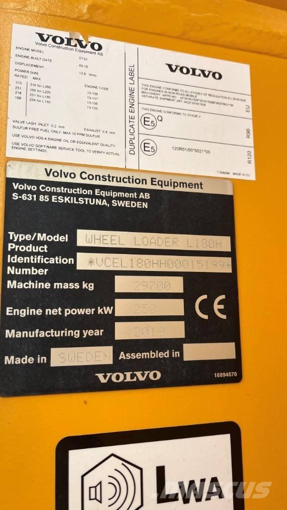 Volvo L180H Pyöräkuormaajat
