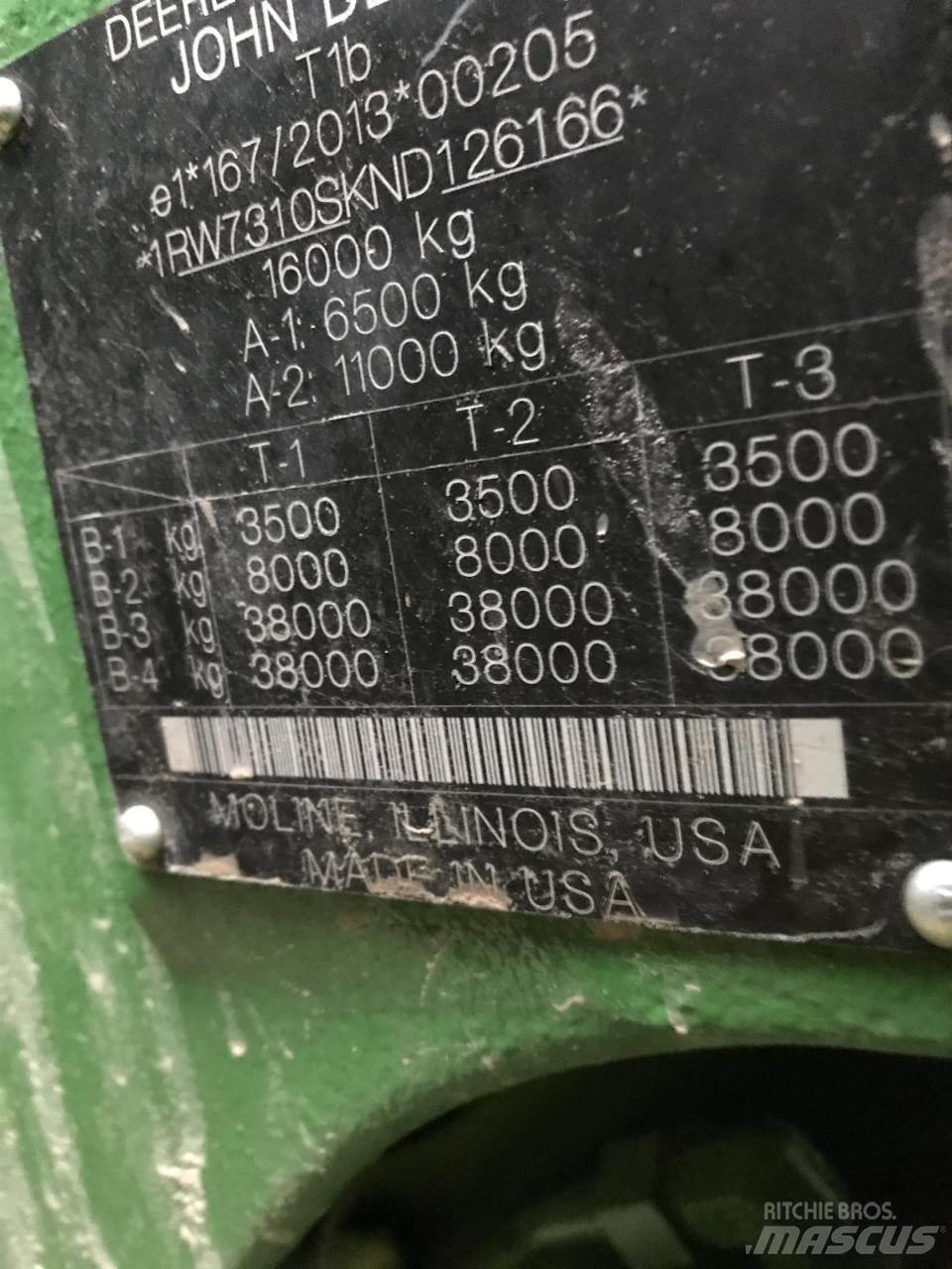 John Deere 7R 310 Traktorit