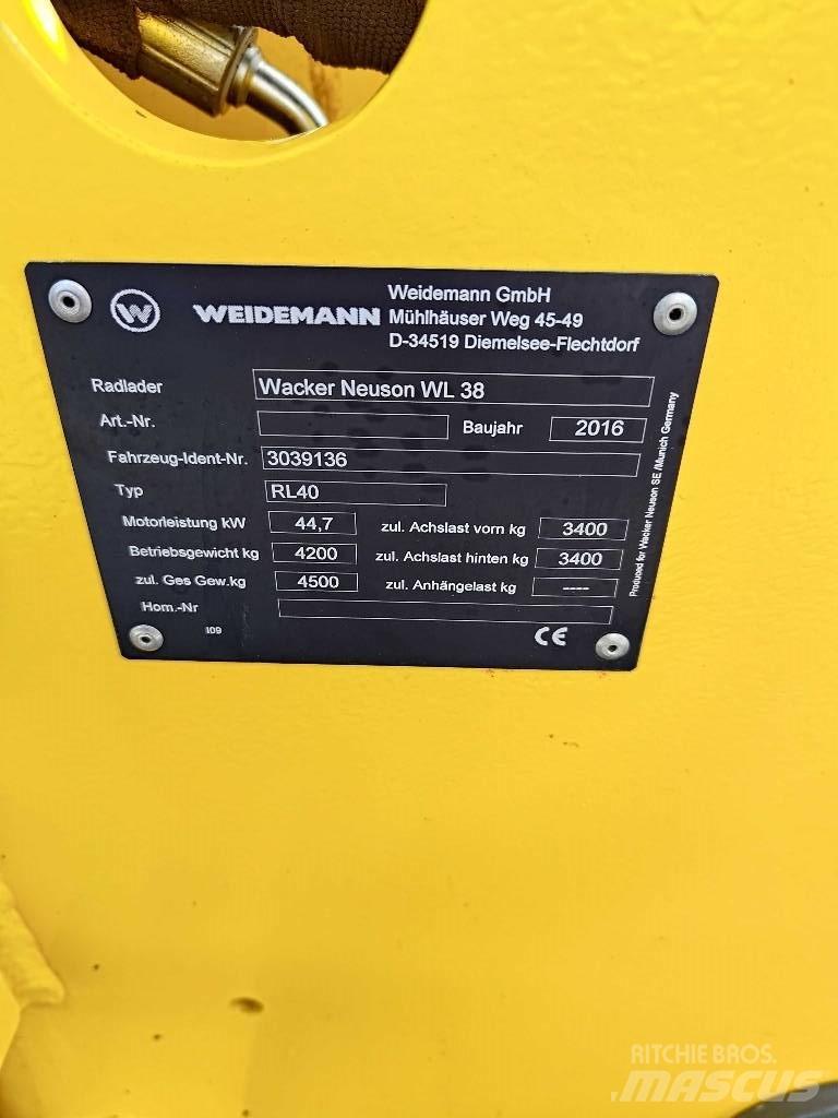 Wacker Neuson WL 38 Pyöräkuormaajat