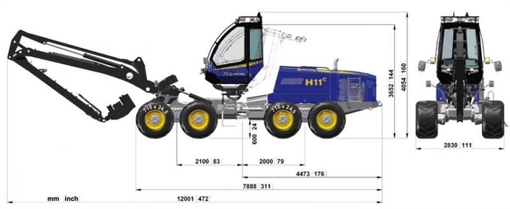Rottne 651-55449 Alusta ja jousitus