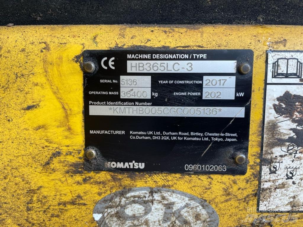 Komatsu HB 365 LC3 Telakaivukoneet