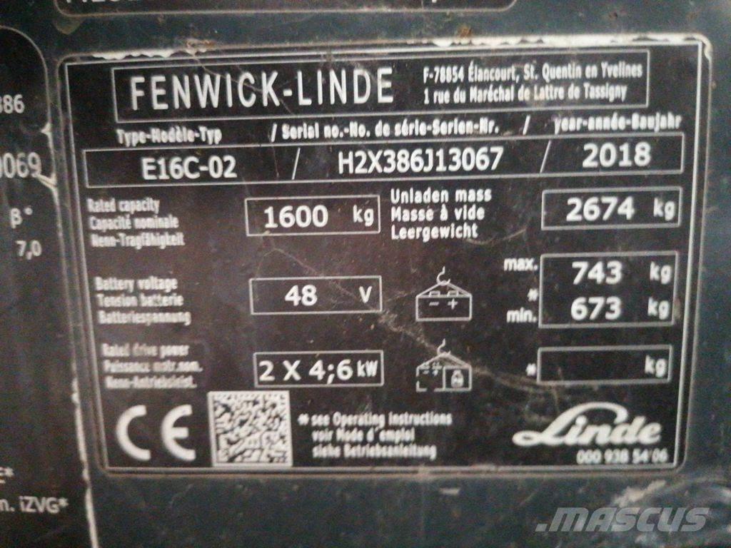 Linde E16C Sähkötrukit