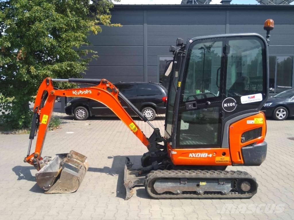 Kubota KX 018-4 Minikaivukoneet < 7t