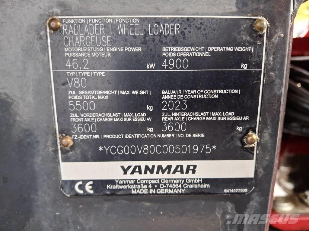 Yanmar V 80 Pyöräkuormaajat