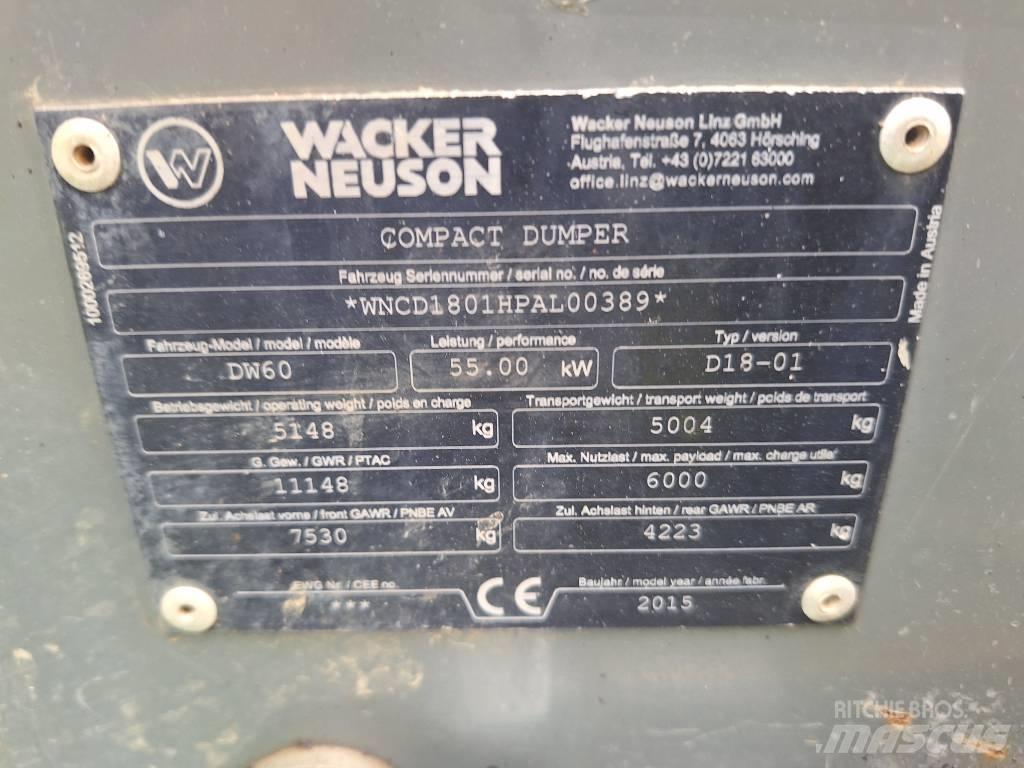 Wacker Neuson DW 60 Minidumpperit