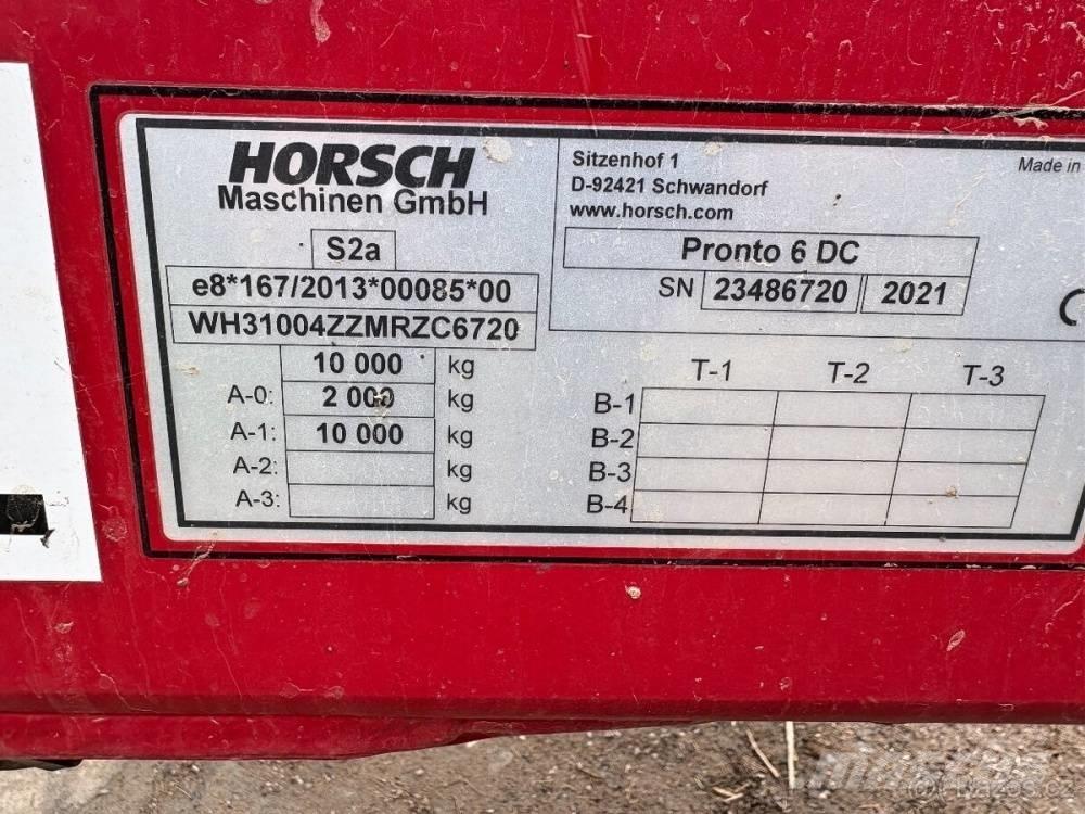 Horsch Pronto 6 DC Kylvölannoittimet