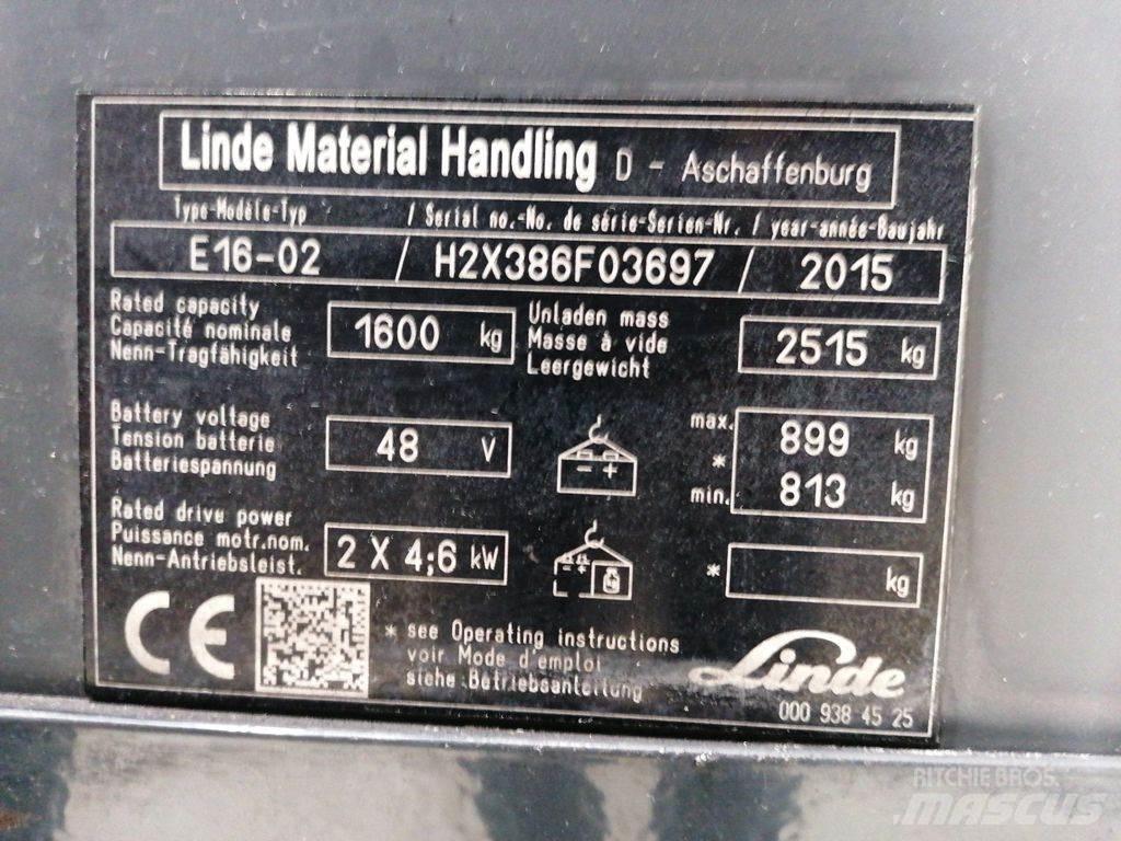 Linde E16-02 Sähkötrukit