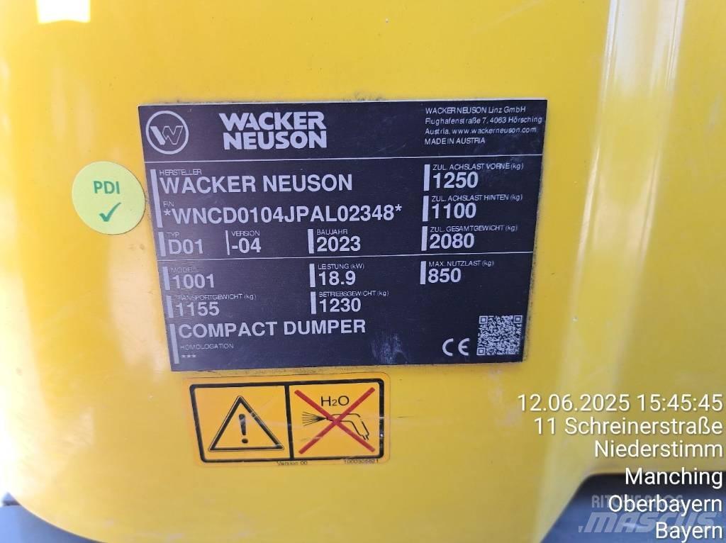 Wacker Neuson 1001 Minidumpperit